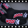 SneakFreaxx Chaussettes SNEAK PUPPY Noir-Rouge